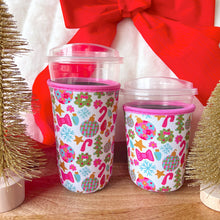 Load image into Gallery viewer, Coffee Cup Cover - Pink Christmas: Large / 24oz