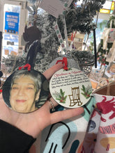 Load image into Gallery viewer, Christmas in heaven memorial ornament- custom