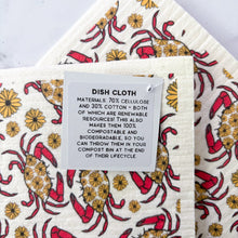 Load image into Gallery viewer, Maryland Red Crab Swedish Dish Cloth