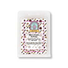 Load image into Gallery viewer, Warm Vanilla Nutmeg Clamshell Bar Wax Melt