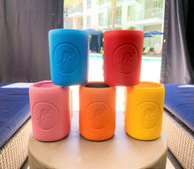 Load image into Gallery viewer, Kangaroozie (for slim cans & bottles) - Koozie with Pocket: Pink Foam/White Compartment
