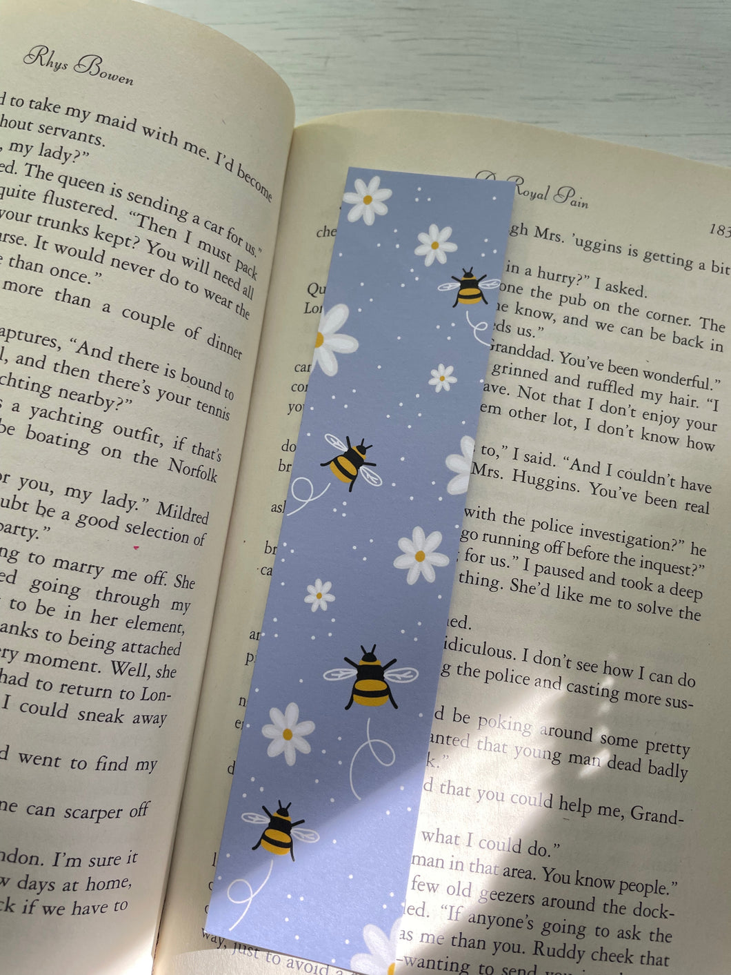 Purple Bee Bookmark | Gift Idea for Reader | Book Club Gift