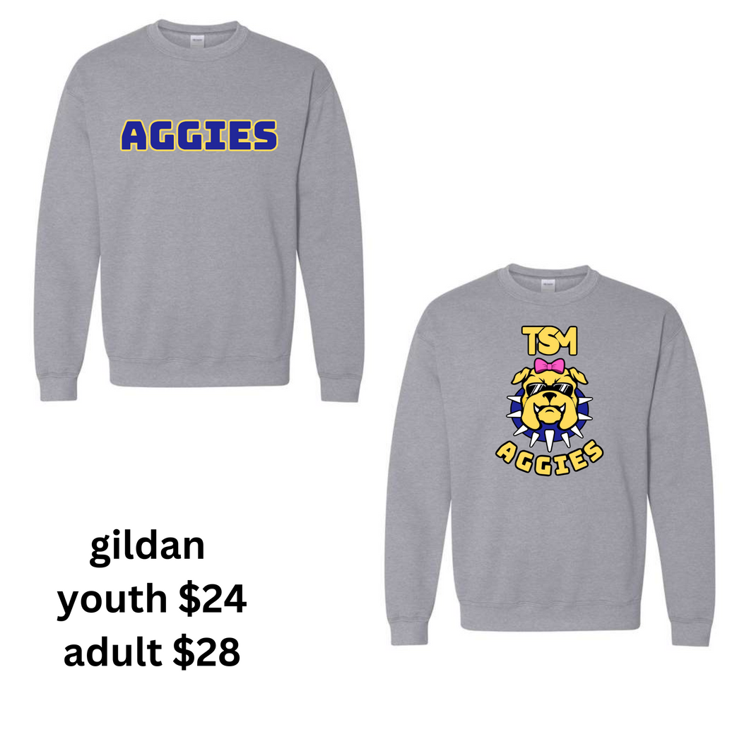 Aggie-crewneck sweatshirt -adult unisex