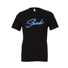Load image into Gallery viewer, Shock travel basketball-youth tee- black
