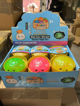 Load image into Gallery viewer, Glitter Glow in the Dark Orby Dumpling fidget squishy
