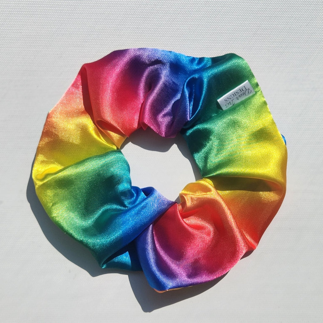 XXL Pride Rainbow Satin Scrunchie
