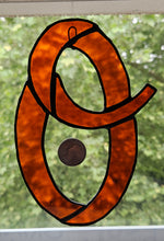 Load image into Gallery viewer, Stained Glass Large &quot;O&quot; Suncatcher
