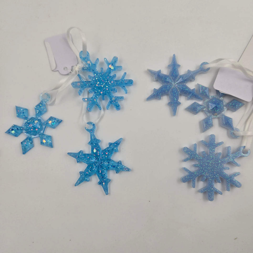 3 piece snow flake set