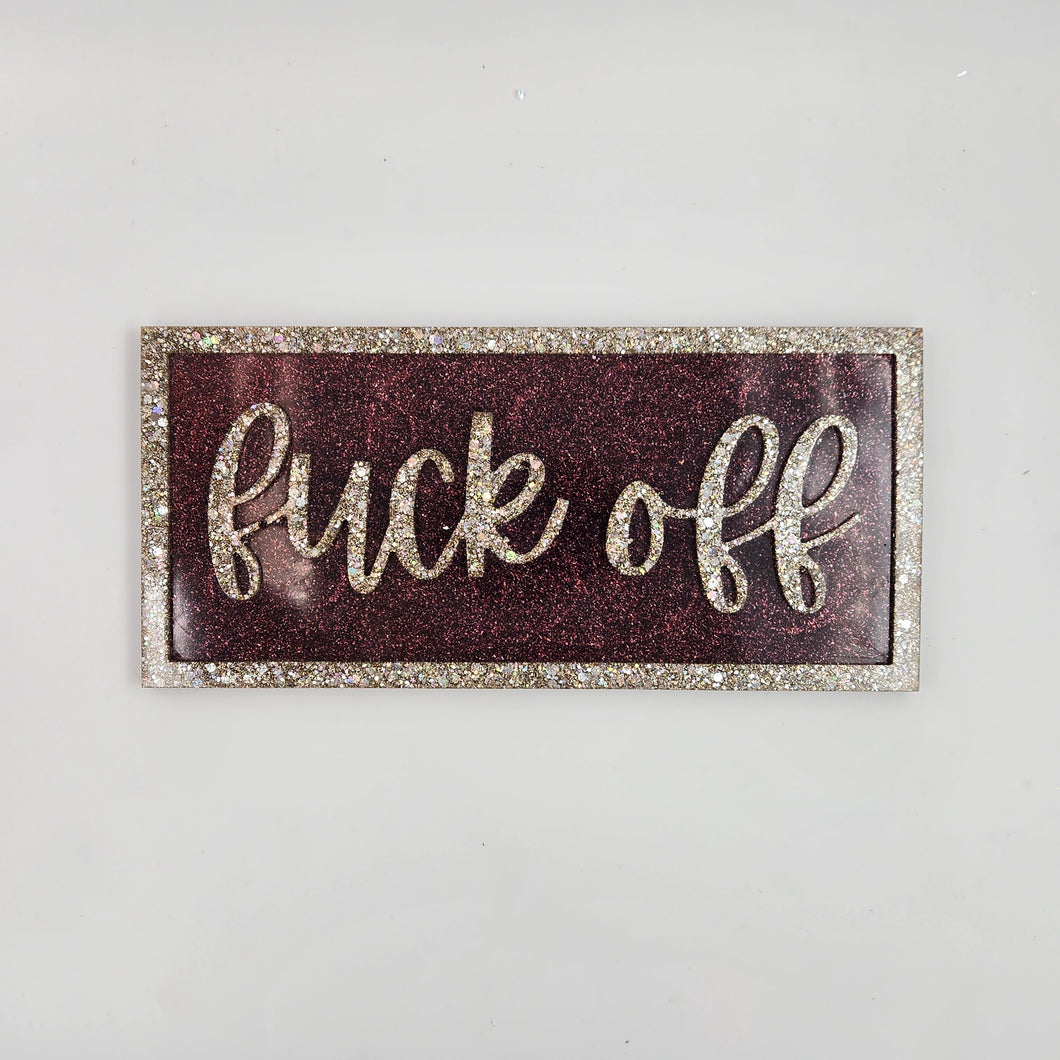 Eff off wall plaque