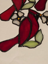 Load image into Gallery viewer, Stained Glass Spring Cardinal Suncatcher
