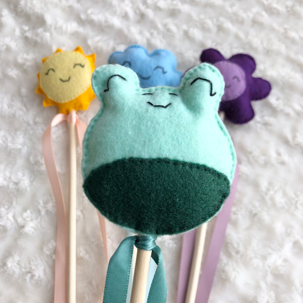 Woodland Magic Wands- Sun, Frog, Cloud, Flower