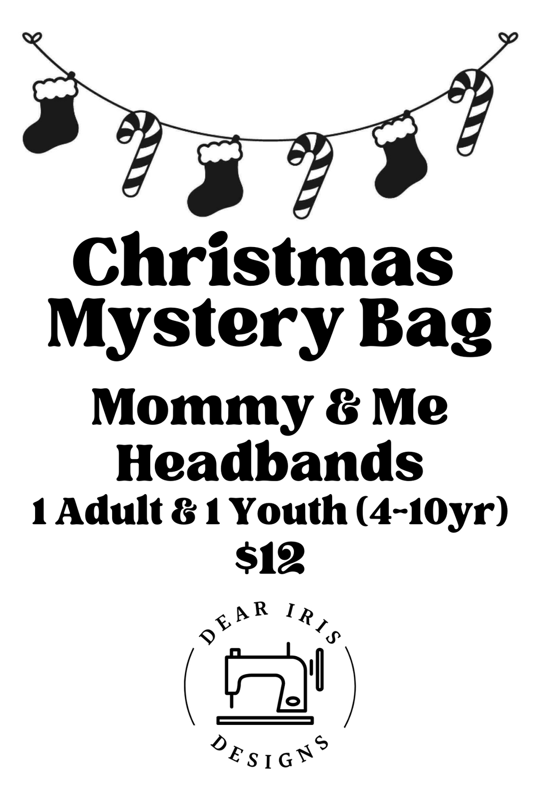 Mommy & Youth Headband Christmas Mystery Bag