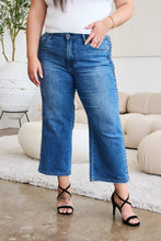 Load image into Gallery viewer, Judy Blue Full Size Braid Side Detail Wide Leg Jeans
