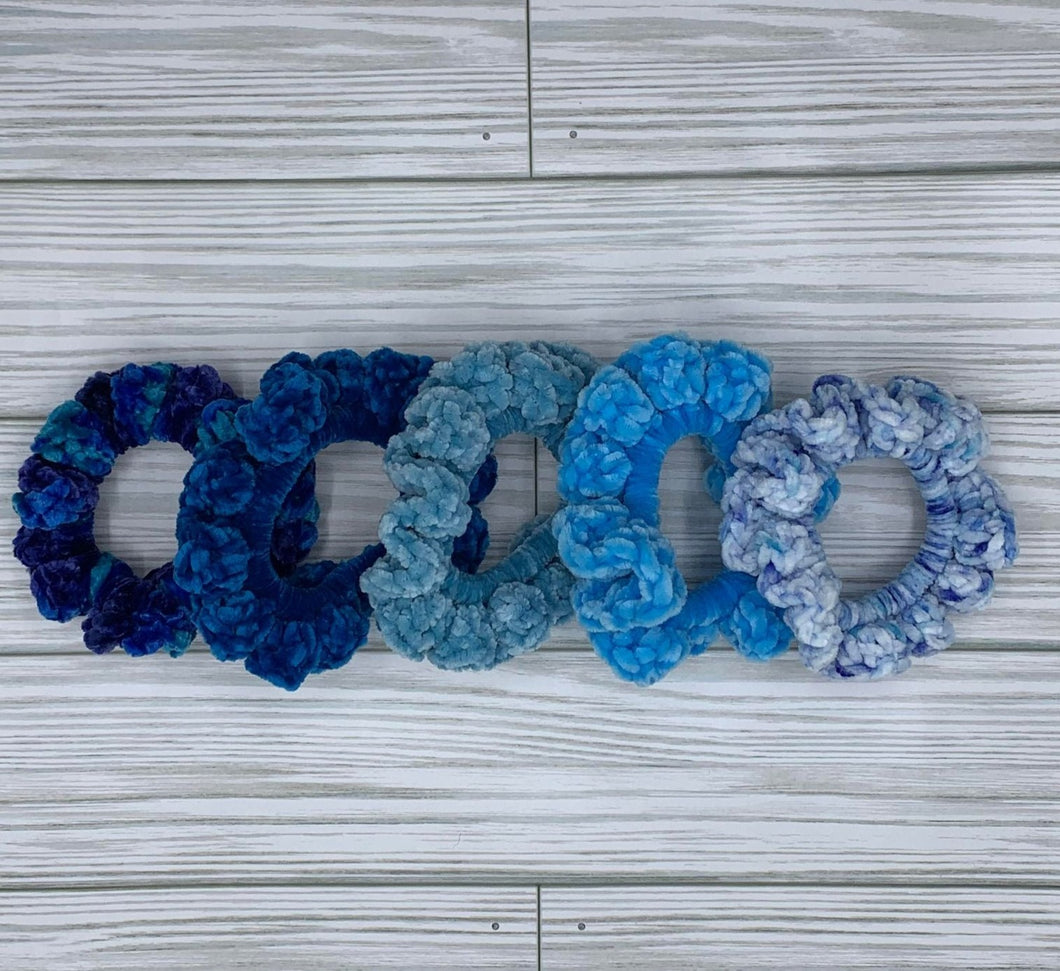 Shades of Blue Scrunchie Set