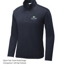Load image into Gallery viewer, CCSC-WILDFIRE -Sport-Tek® Youth PosiCharge ®Competitor™ 1/4-Zip Pullover- Navy
