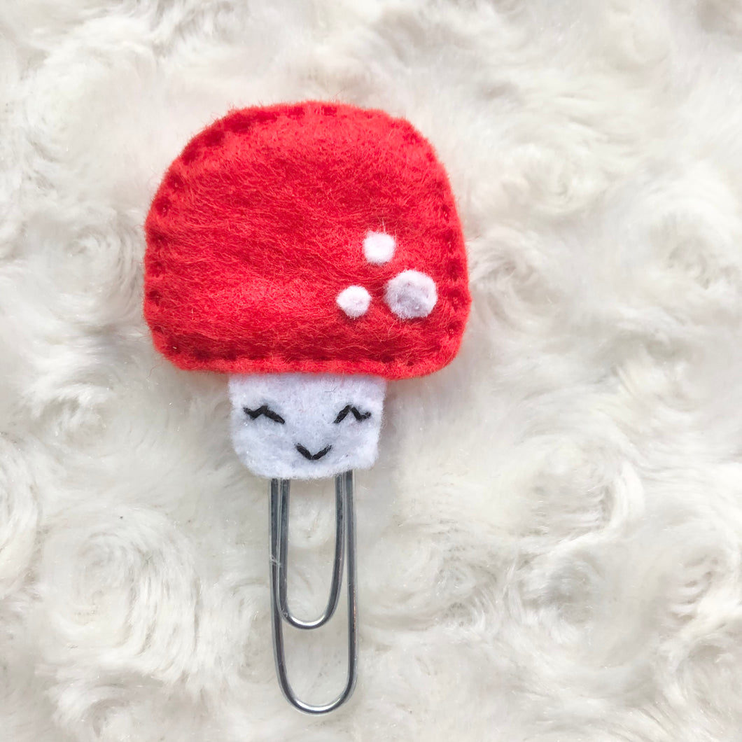 Felt Mushroom Bookmark