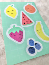 Load image into Gallery viewer, Happy Fruit Sticker Sheet
