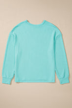 Load image into Gallery viewer, Corded Knit Round Neck Long Sleeve Top
