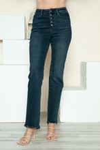 Load image into Gallery viewer, Judy Blue Full Size Button Fly Hem Destroy Straight Jeans
