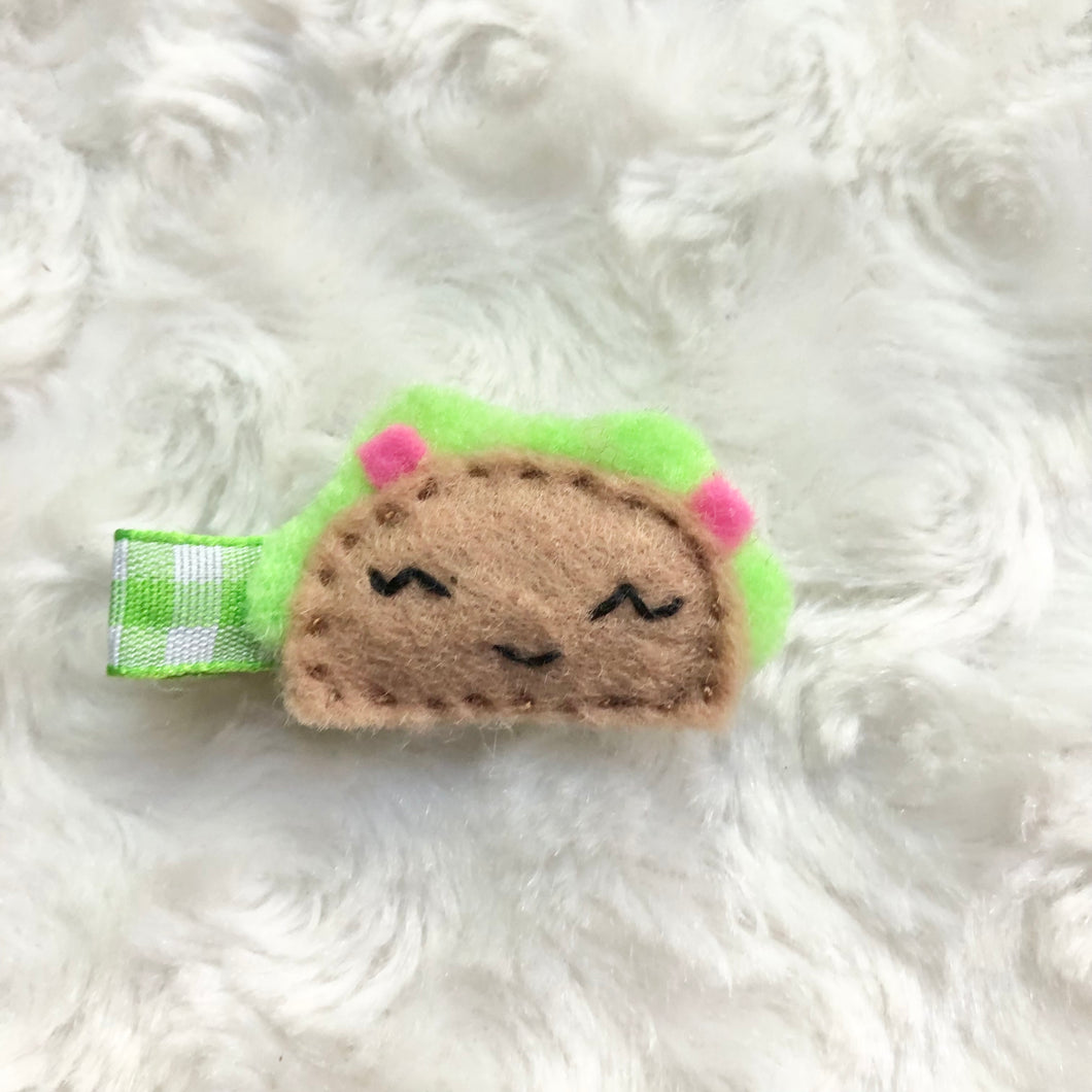 Felt Taco Hair Clip