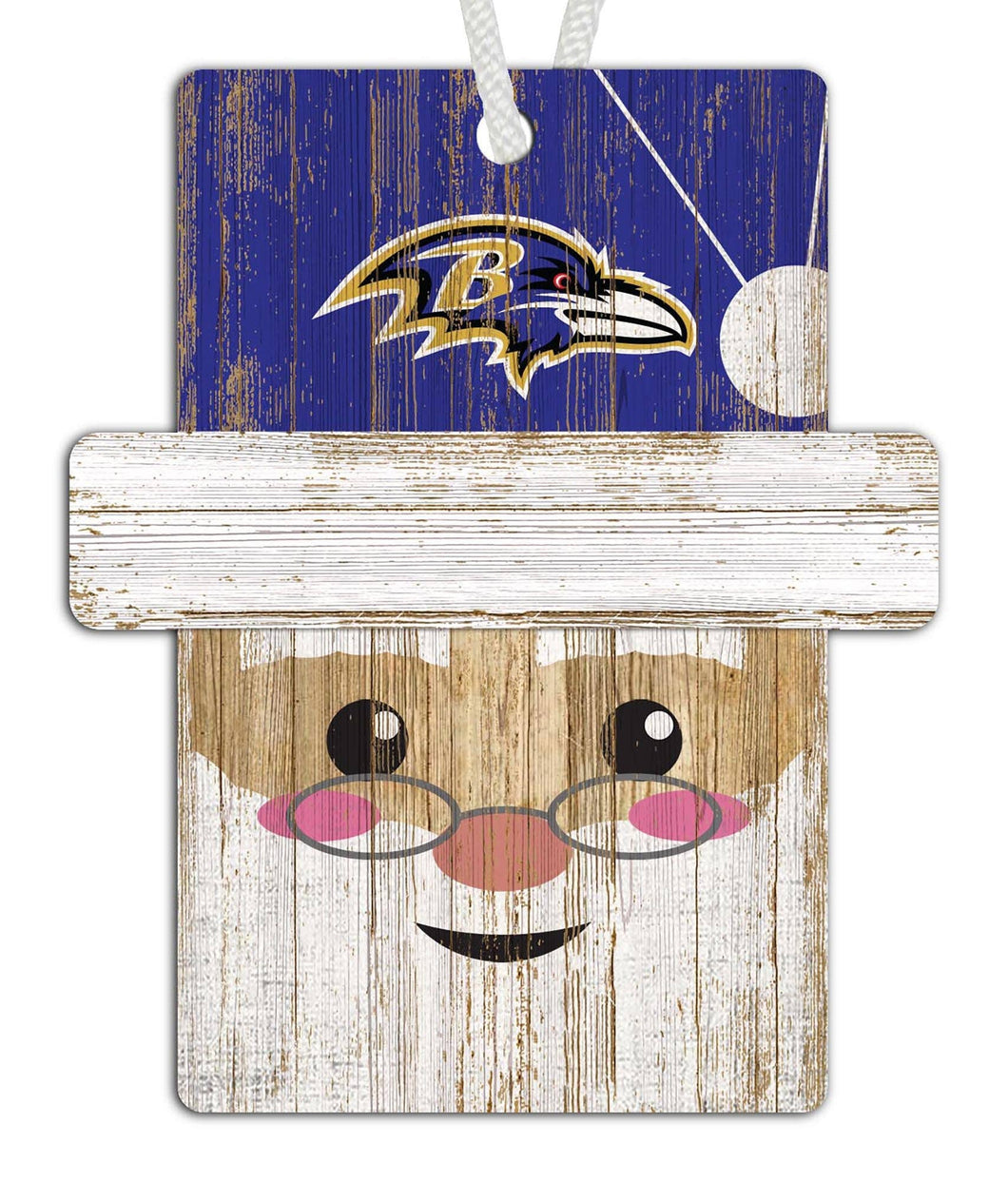 Baltimore Ravens Santa Ornament