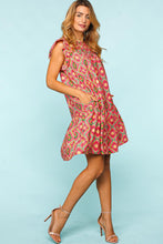 Load image into Gallery viewer, Haptics Full Size Ruffled Printed Dress with Side Pockets
