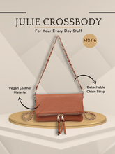 Load image into Gallery viewer, brown studded crossbody
