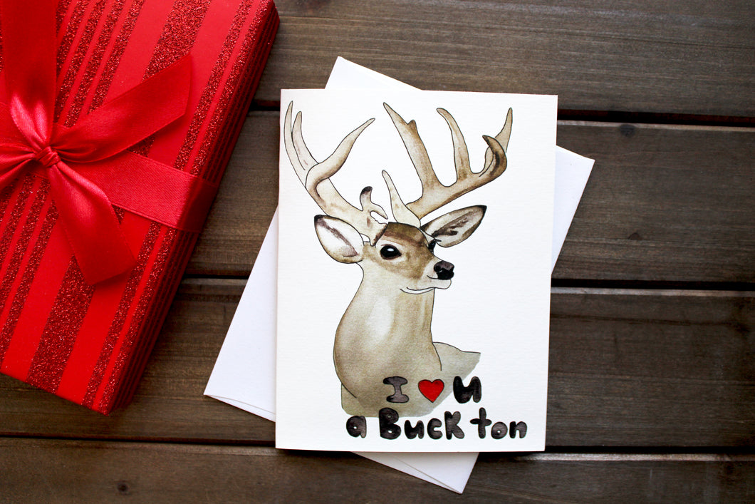 Love You a Buck Ton Card