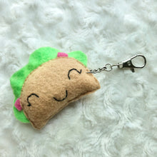 Load image into Gallery viewer, Felt Food Keychains- Pizza, Taco, Pickle, Avocado
