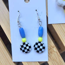 Load image into Gallery viewer, Checkerboard Dangle Earrings
