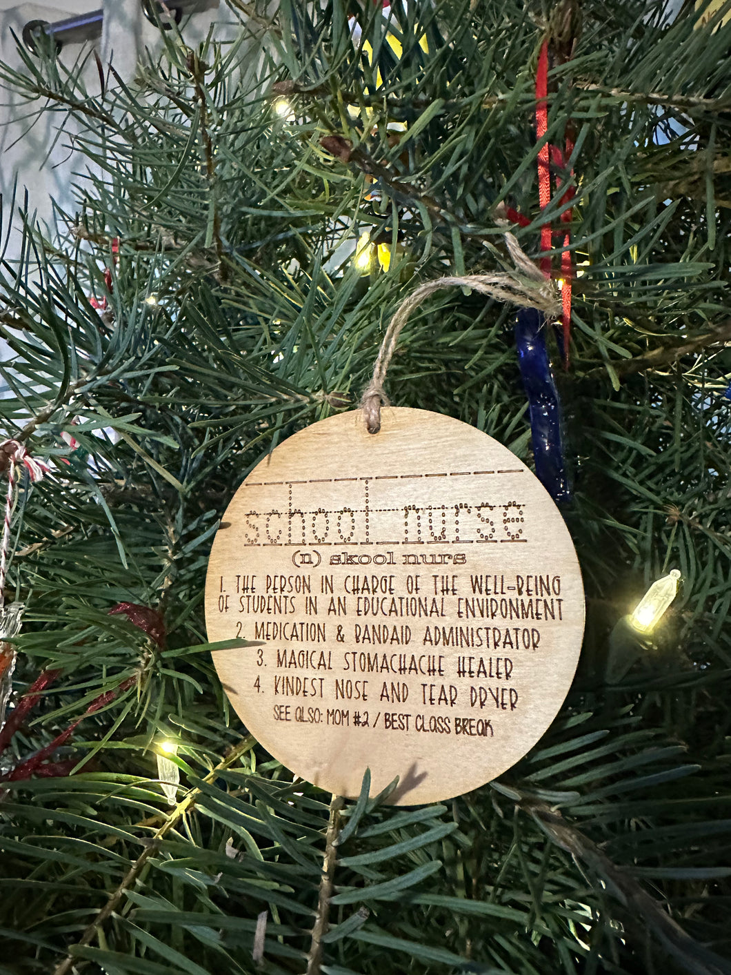 School nurse ornament