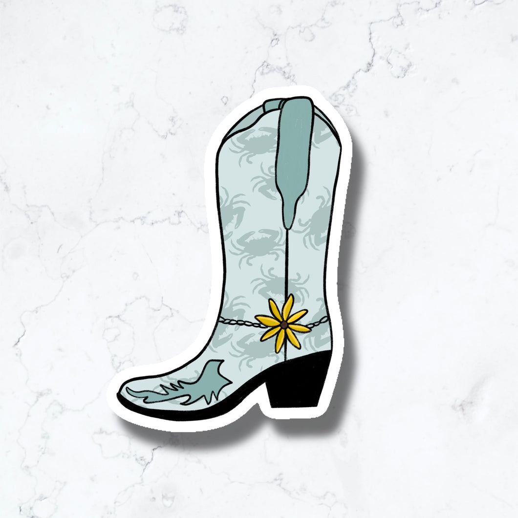 Maryland Cowgirl Boot Sticker