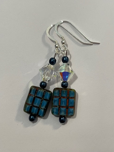 Crystal and Glass Earrings