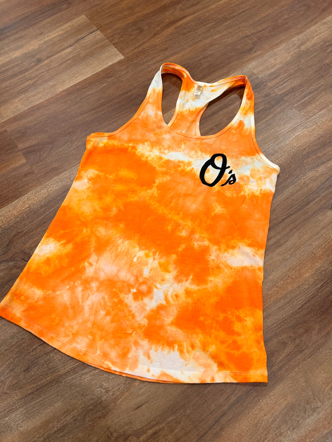 Embroidered O's tank top