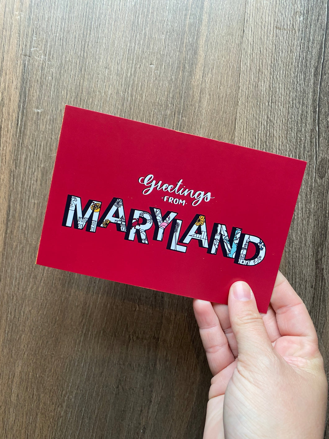 Maryland Icons Postcard