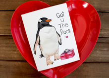 Load image into Gallery viewer, I Got You This Rock - Penguin Valentine&#39;s Day Card
