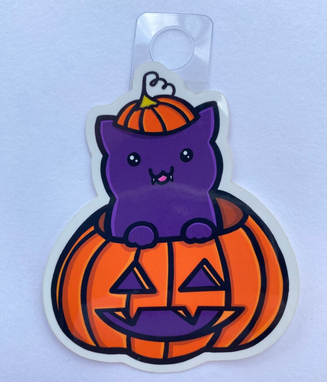 Pumpkin Cat Sticker