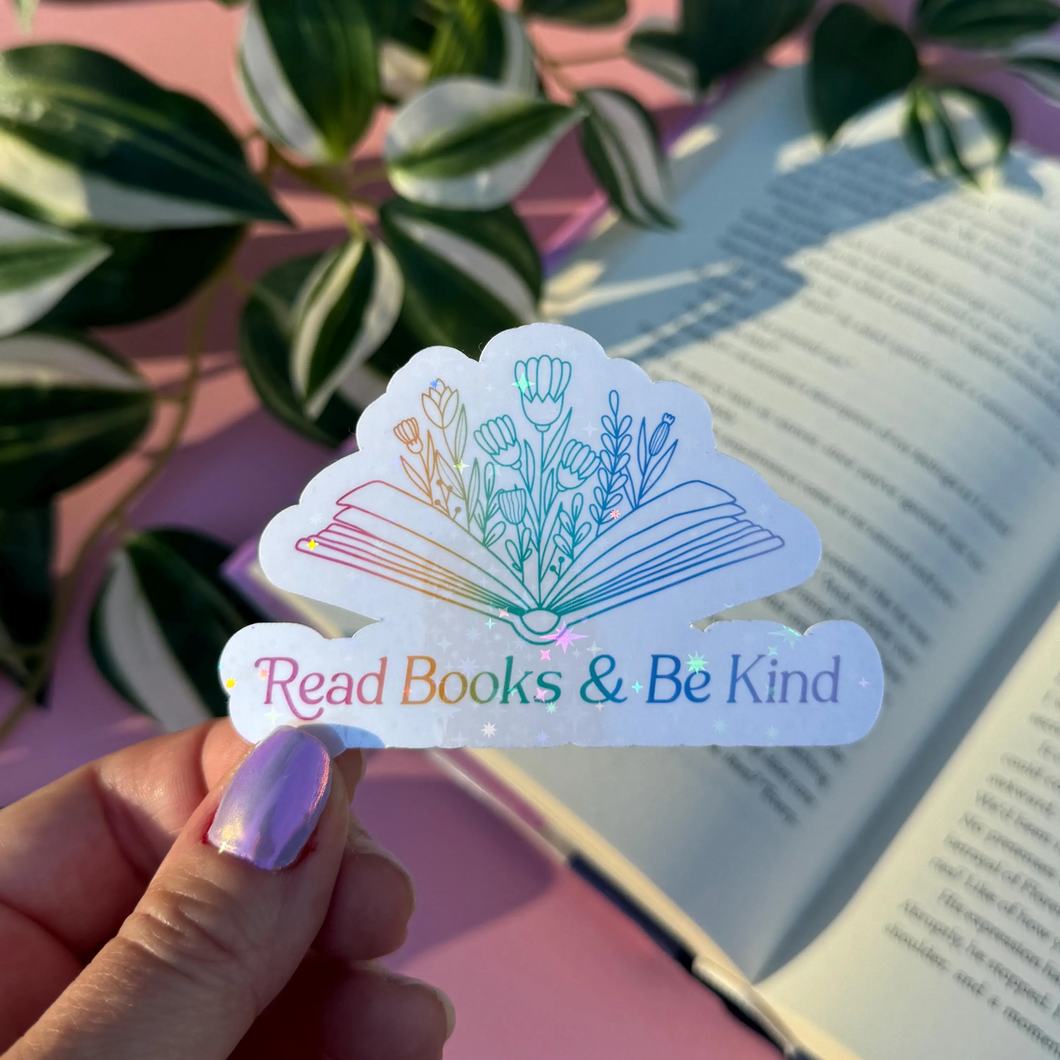 Read Books & Be Kind Sticker