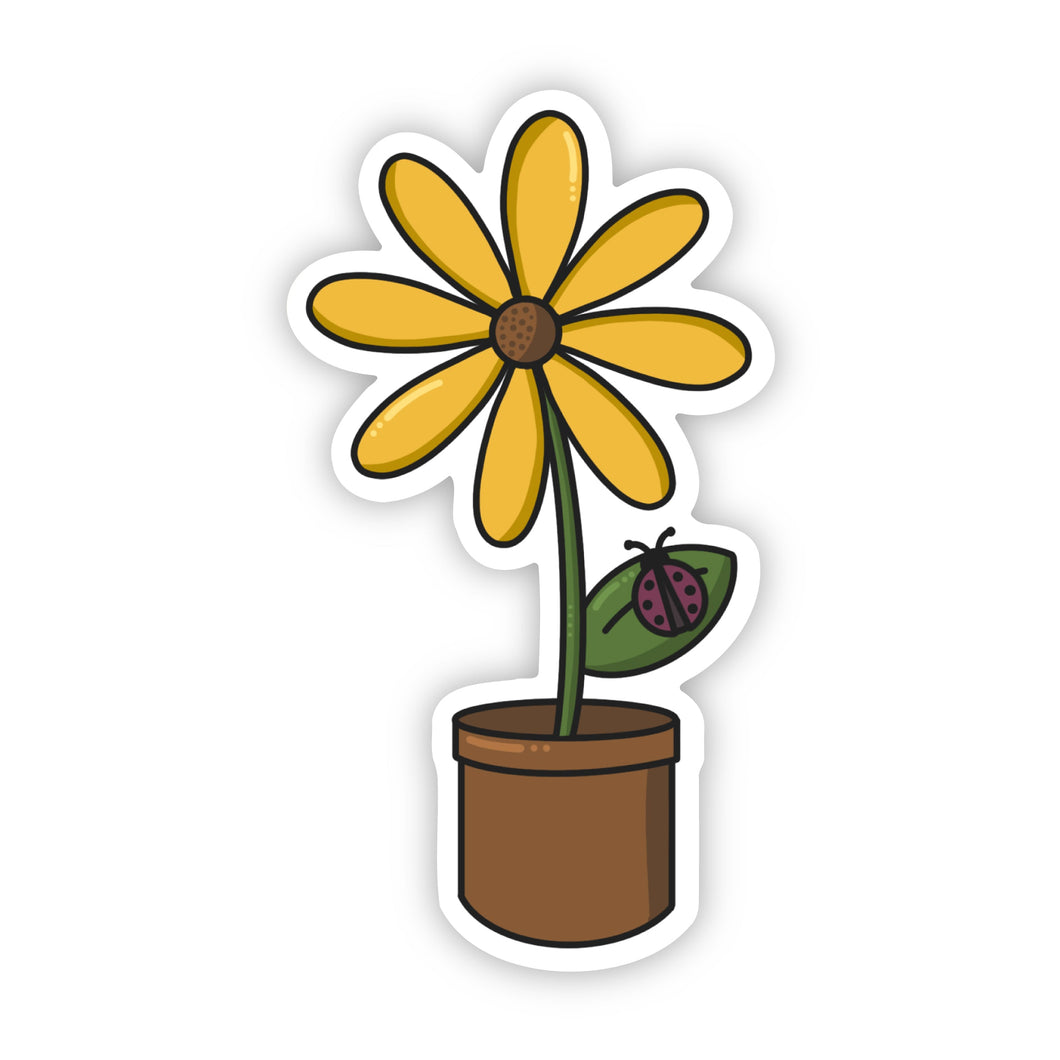 Maryland Black Eyed Susan Potted Plant Sticker