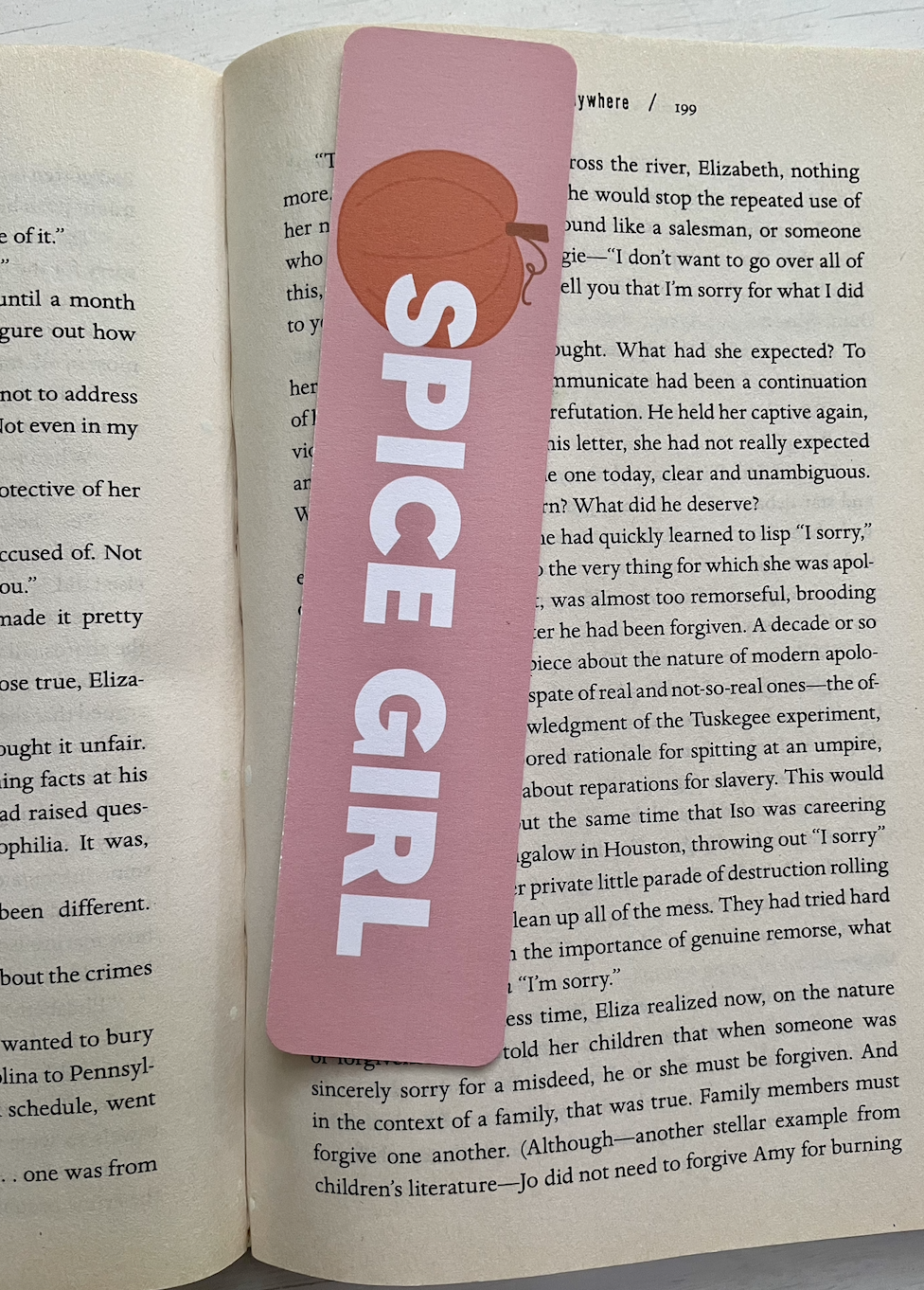 Pumpkin Spice Girl Bookmark