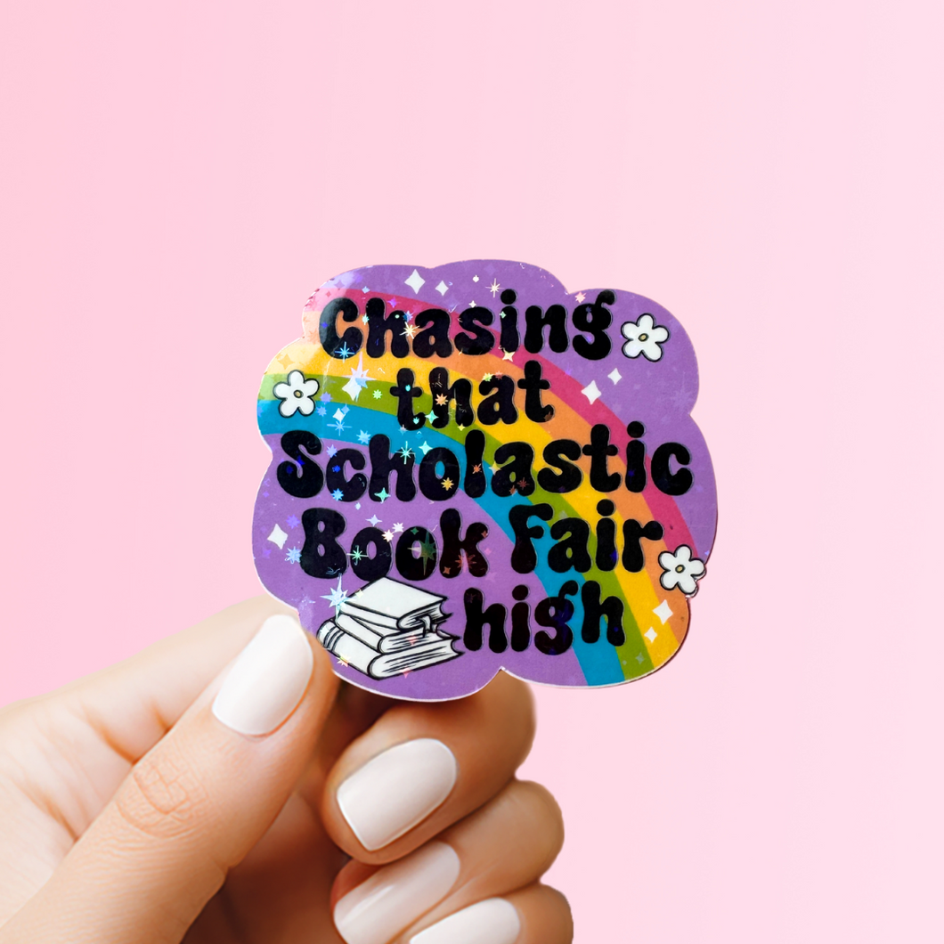 Scholastic Book Fair Sticker - Holographic