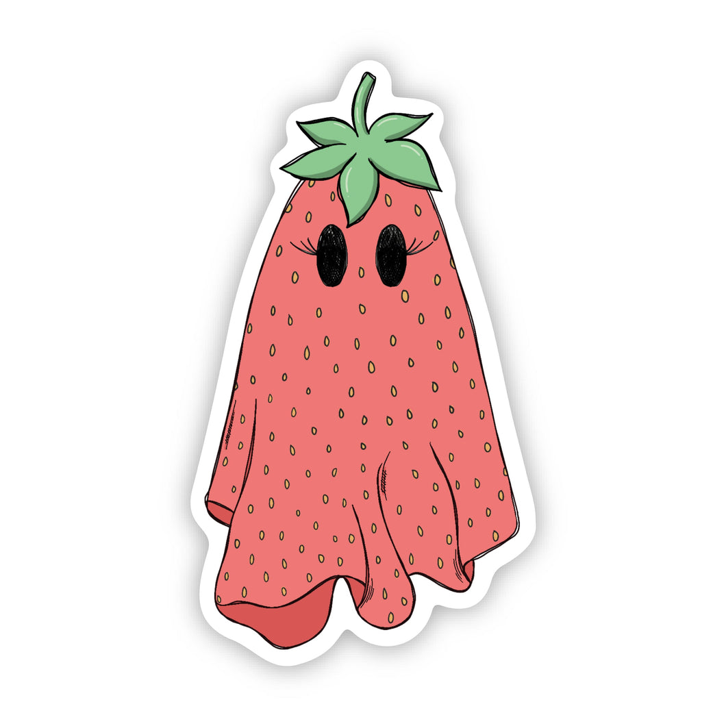 Strawberry Ghost Sticker