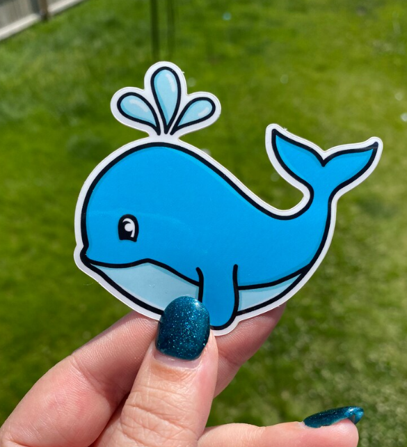 Whale Sticker