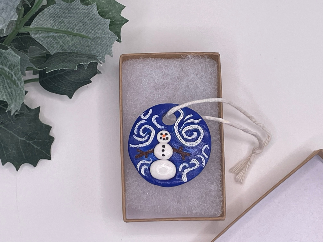 Windy Snowman Ornament