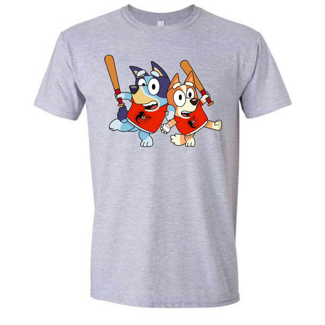 Baltimore baseball dog tee- style 3- youth and toddler