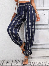 Load image into Gallery viewer, Tied Printed High Waist Pants
