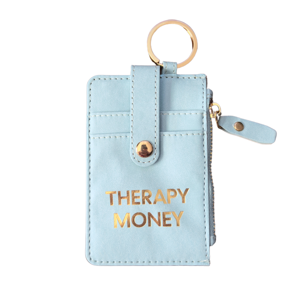 Therapy Money Keychain Wallet (funny, stocking stuffer)