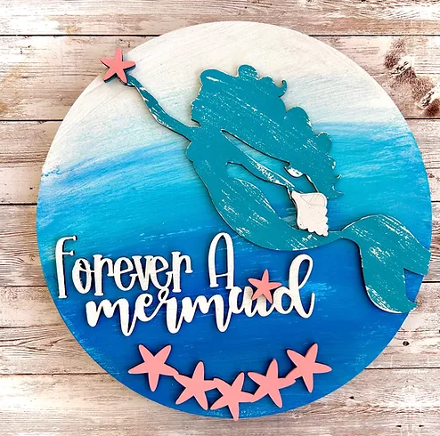 DIY- KIT- Forever A Mermaid Youth Sign