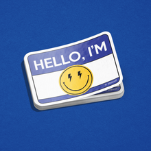 Load image into Gallery viewer, Hello I&#39;m smiley face sticker
