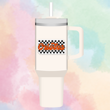 Load image into Gallery viewer, O's checkered baseball sticker
